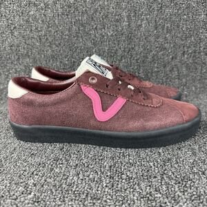 Vans Sport Low Suede Trainers Shoes Burgundy Women’s Size 8 Men’s size 6.5
